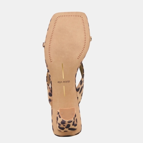 💛🔹️Dolce Vita 🔹️Brevel Heels Dk Leopard Printed Suede - Picture 5 of 5